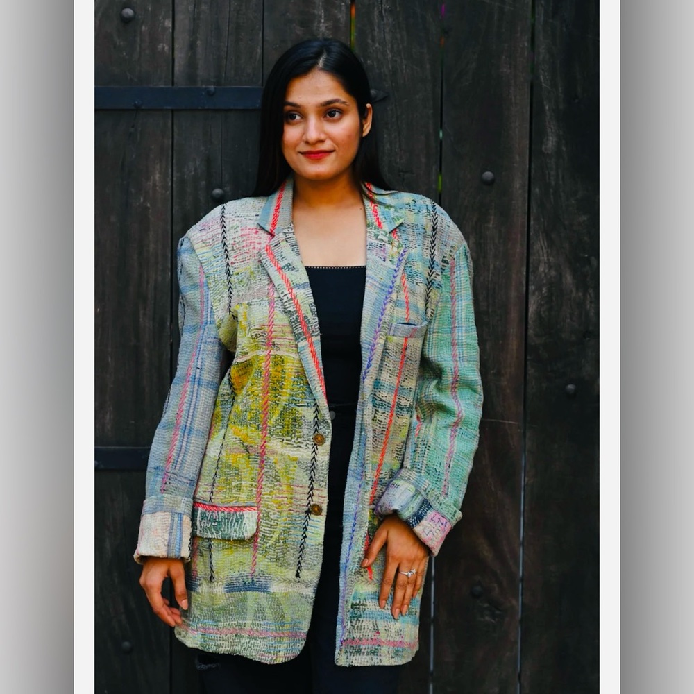 Save The Queen Colorful Women's Blazer Italy.